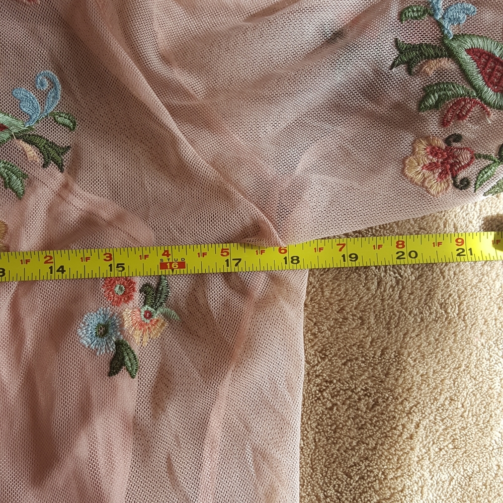 Democracy Floral Embroidered Blouse - Pink - Picture 3 of 5